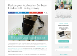 Win a Sunbeam FoodSaver® Fresh Vacuum Seal Machine