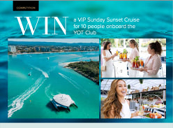 Win a Sunday Sunset Gold Coast Cruise for 10 People