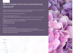 Win A Sunglass Hut Luxury Spring Racing Experience