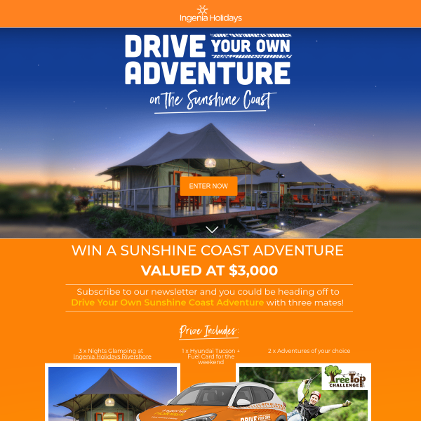 Win a Sunshine Coast Adventure Valued at $3,000