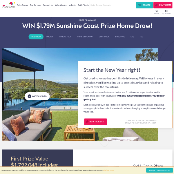 Win a Sunshine Coast Hinterland Home
