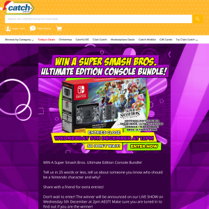 Win A Super Smash Bros. Ultimate Edition Console Bundle