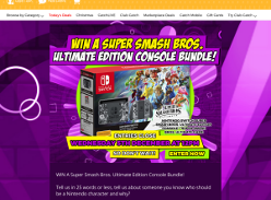 Win A Super Smash Bros. Ultimate Edition Console Bundle