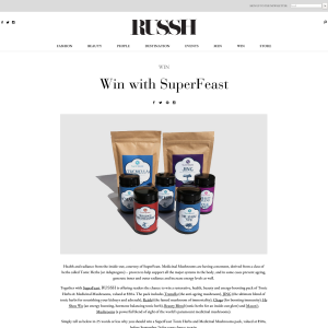 Win a SuperFeast Tonic Herbs and Medicinal Mushrooms pack
