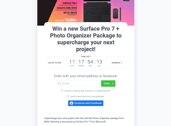 Win a Surface Pro 7 + Photo Organizer Package