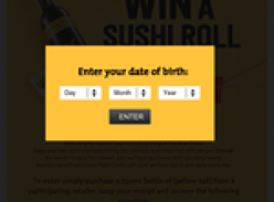 Win a Sushi Roll in Tokyo + $100 Flight Centre gift cards to be won everyday!