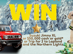 Win a Suzuki Jimny XL, a Holiday Trip or the Current Grand Prize Cash