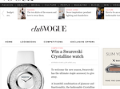 Win a Swarovski Crystalline watch!