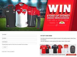 Win a Sydney Swans Online Shop Voucher