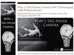 Win a TAG Heuer Carrera self-winding chronograph worth CHF 6,100