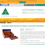 Win a Taree Rosewood two-layer hand-crafted Australian Woodwork jewellery box