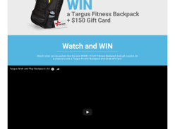 Win a Targus Fitness Backpack and $150 Gift Card