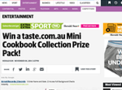 Win a taste.com.au Mini Cookbook Collection Prize Pack!
