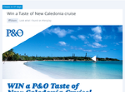 Win a 'Taste of New Caledonia' cruise!