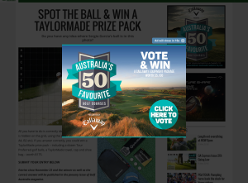 Win a Taylormade prize pack!