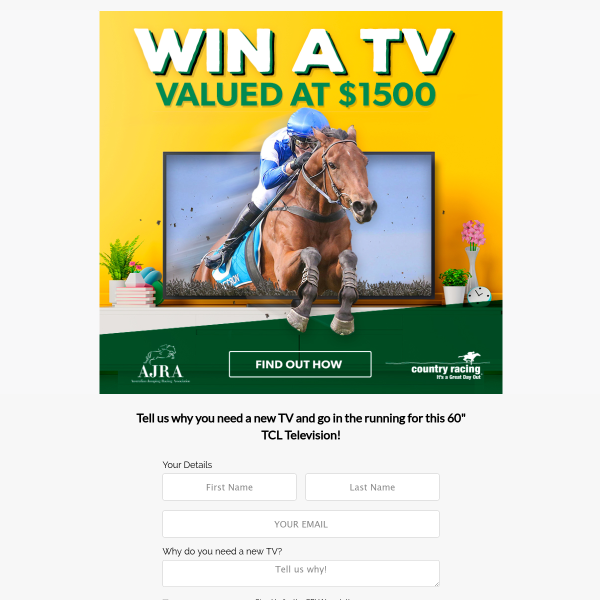 Win a TCL 60” TV Worth $1,500