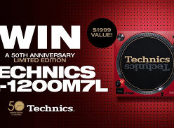 Win a Technics SL1200 M7L 50th Anniversary Limited Edition Direct Drive Turntable
