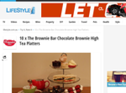 Win a The Brownie Bar Chocolate Brownie High Tea Platter