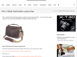 WIN a Think Tank leather camera bag