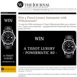 Win a Tissot luxury 'Powermatic 80' watch!