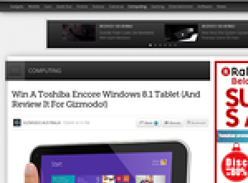 Win a Toshiba Encore Windows 8.1 Tablet!