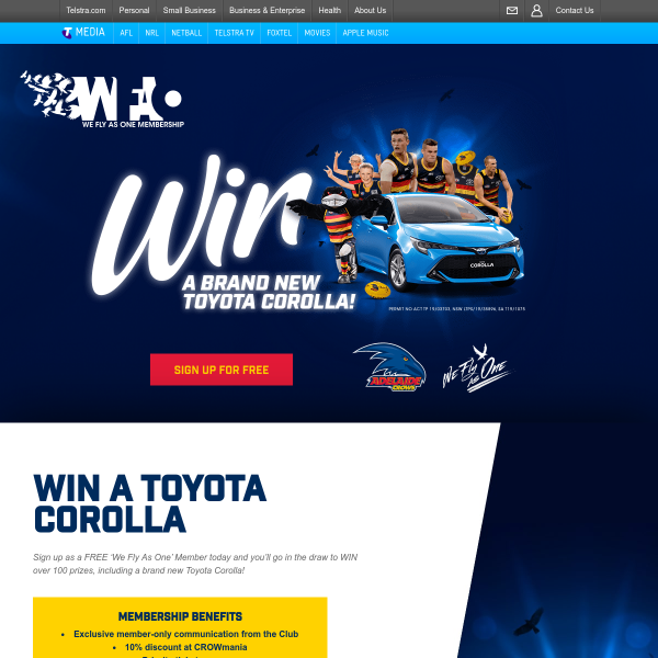 Win a Toyota Corolla & More