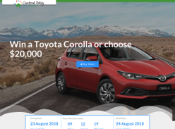 Win a Toyota Corolla or choose $20,000