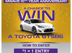 Win a Toyota GTS86!