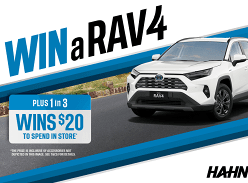 Win a Toyota RAV4 GXL 2WD 2.5L Hybrid