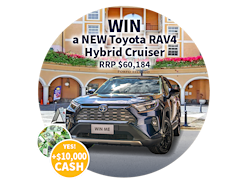 Win a Toyota RAV4 Hybrid Cruiser AWD