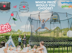 Win a Trampoline, Swing Set or Climbing Dome