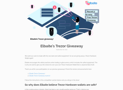 Win a Trezor Hardware Wallet