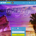 Win a trip for 2 through through Europe, Asia, the USA or Australia!