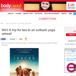 Win a trip for 2 to an outback yoga retreat!