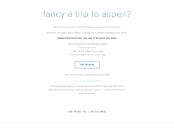 Win a Trip for 2 to Aspen Colorado