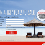 Win a trip for 2 to Bali + a $1,000 Webjet voucher!