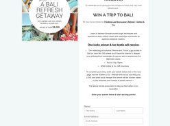 Win a Trip for 2 to Bali