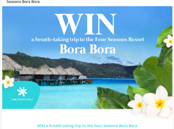 Win a trip for 2 to Bora Bora!