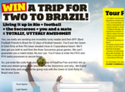 Win a trip for 2 to Brazil!