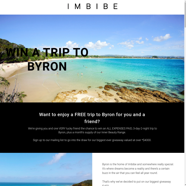 Win a trip for 2 to Byron Bay!