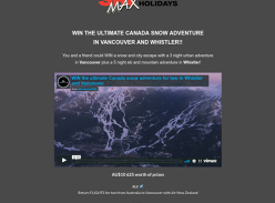 Win a Trip for 2 to Canada