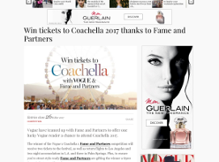 Win a trip for 2 to Coachella + a $500 'Fame & Partners' gift card!