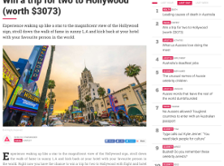 Win a trip for 2 to Hollywood + MORE!