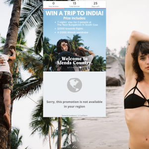 Win a trip for 2 to India!