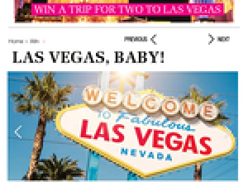 Win a trip for 2 to Las Vegas!