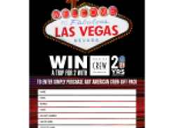 Win a trip for 2 to Las Vegas!