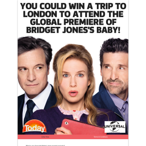 Win a trip for 2 to London to attend the premiere of 'Bridget Jones' Baby'!