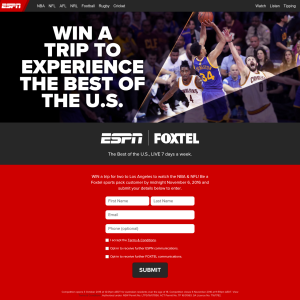 Win a trip for 2 to Los Angeles to watch the NBA & NFL!