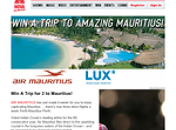 Win a trip for 2 to Mauritius!