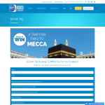 Win a trip for 2 to Mecca!